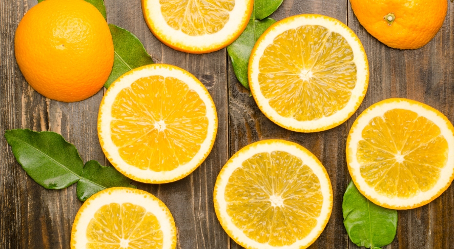 Organic navel oranges